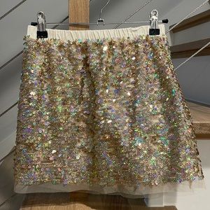 Girls sequin/sparkle 6/7 JCrew crewcuts skirt